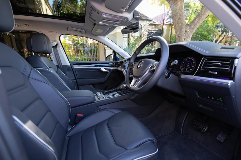Leather upholstery is standard on all grades from the 190TDI up.