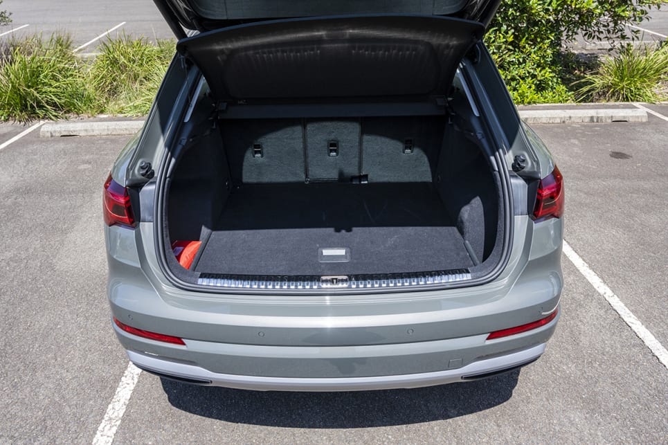 The Audi's boot volume is the largest of the three at 530 litres (VDA).
