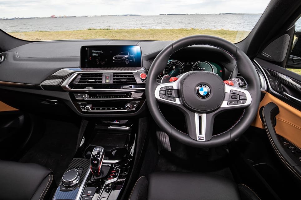 The X3's interior pre-dates the current X5, X7 and 3 Series which are rather more attractive and packed with newer tech. (image: Peter Anderson)