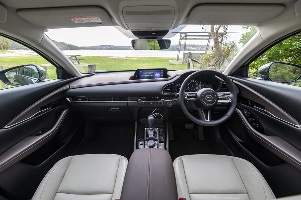The Mazda's interior is well presented and mostly well designed in terms of its ergonomics.