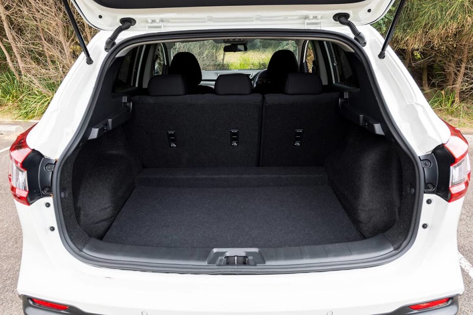 Nissan Qashqai with rear seats in place.