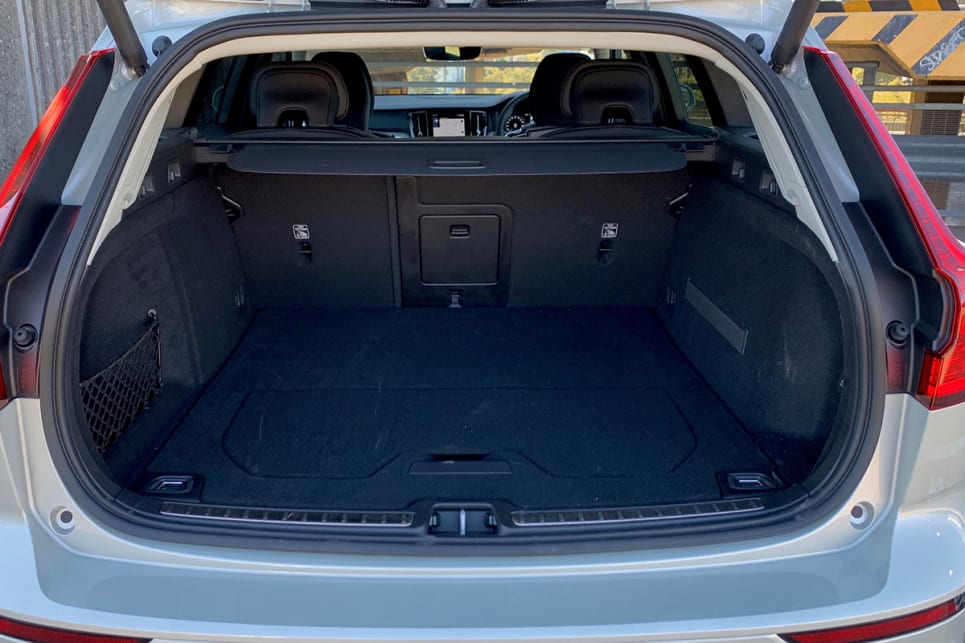 The V60 wagon is very practical with 529 litres of cargo space.