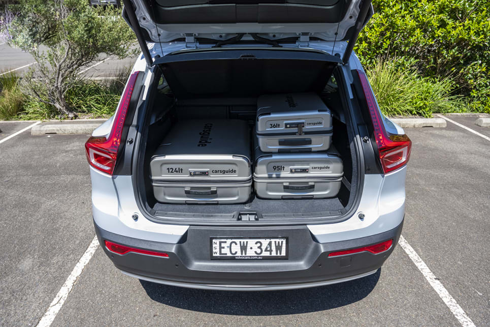 The Volvo’s boot is nicely sorted, flat and wide.