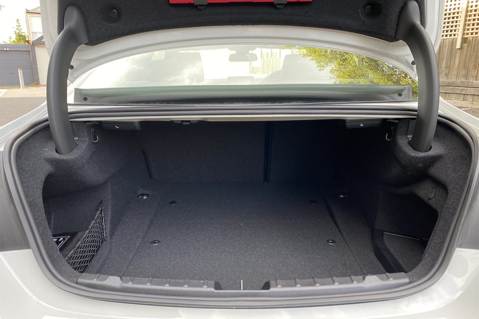 Cargo capacity is rated at 445 litre with the rear seats in place.