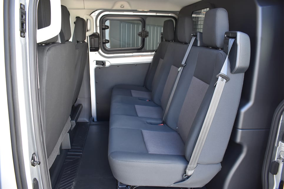 Being based on a commercial van means the rear seat passengers have a spacious flat floor.