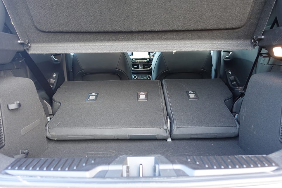 Fold the rear seats down and cargo capacity grows to 1093L.