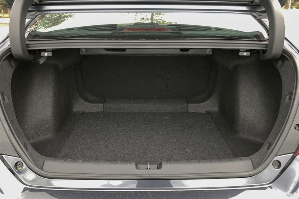 With the rear seats in place, boot spaces is rated at 519-litres.