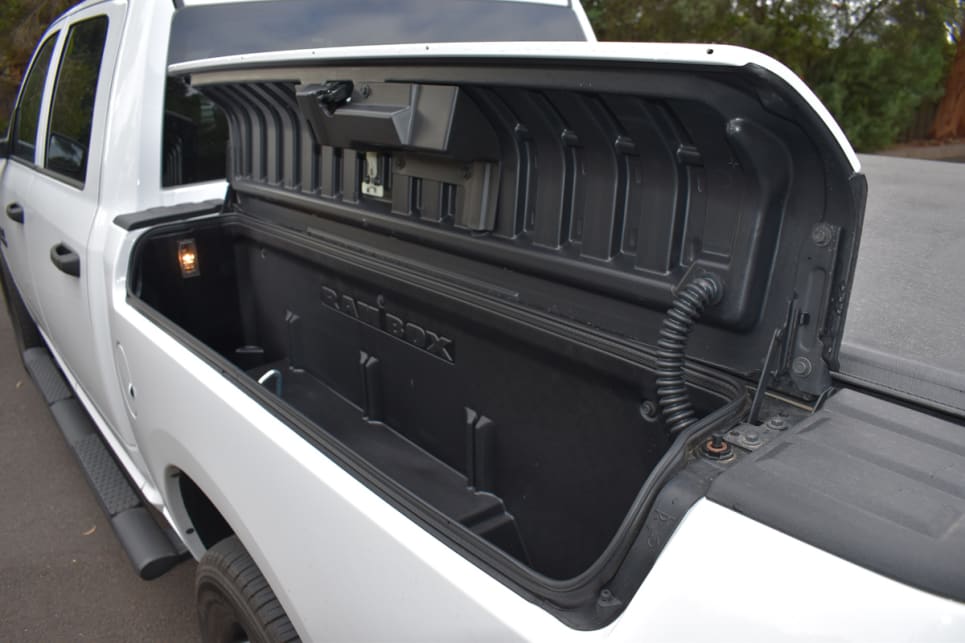 The RAMBOX storage compartments on either side offer a combined capacity of 420 litres.