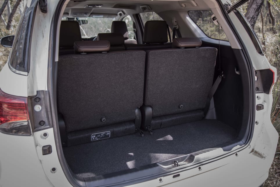 Boot space is 200 litres with the third-row seats in use.