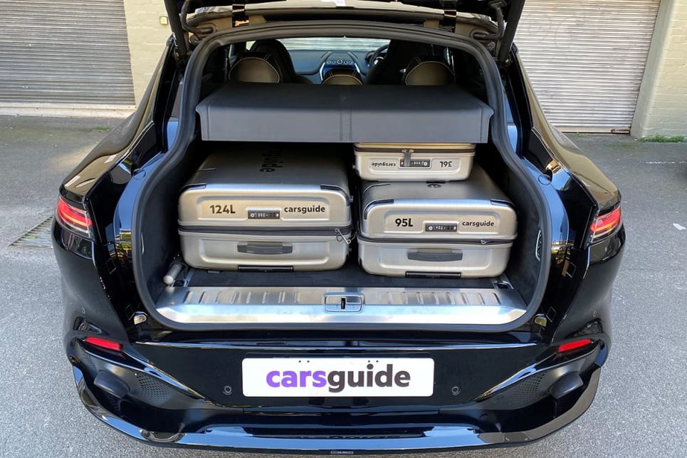 As you can see it fit our three-piece 'CarsGuide' luggage set. (image: Richard Berry)