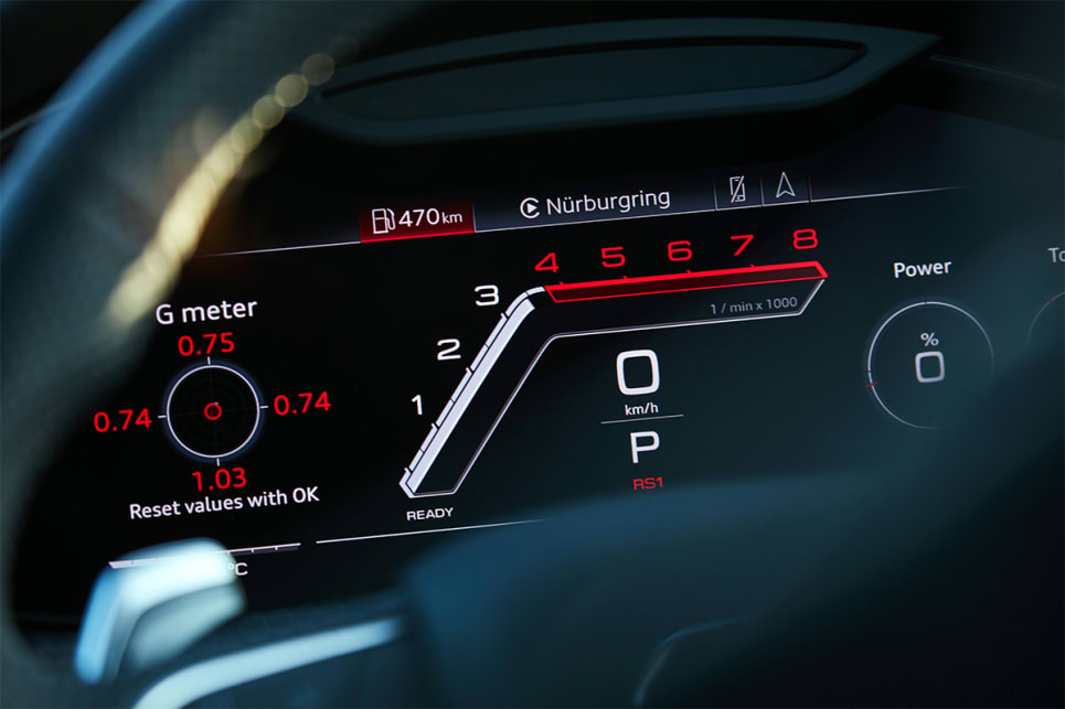 The RS Q8 has Audi’s Virtual Cockpit.