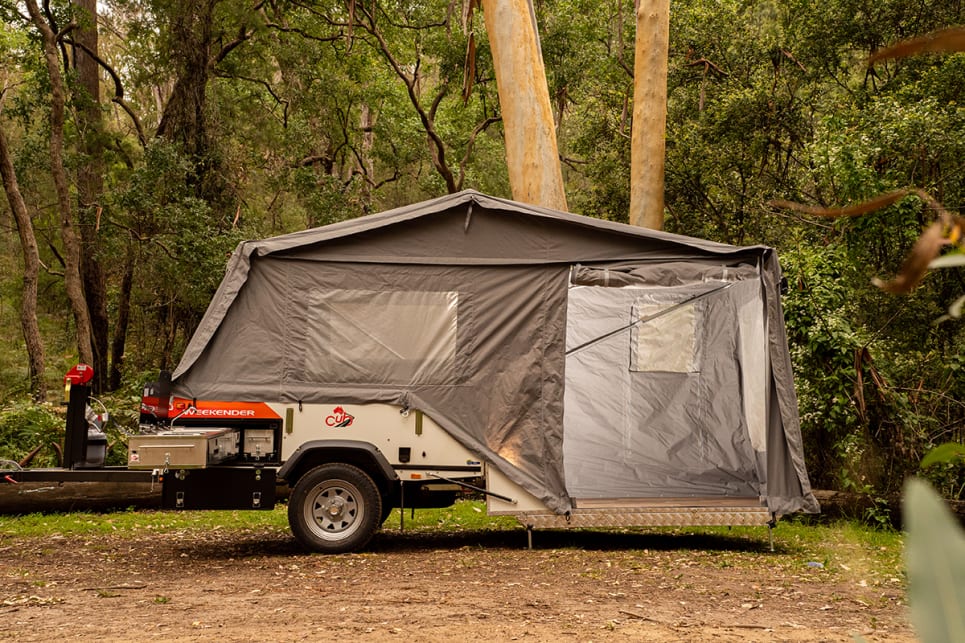 The Weekender is Cub’s smallest, lightest camper. 