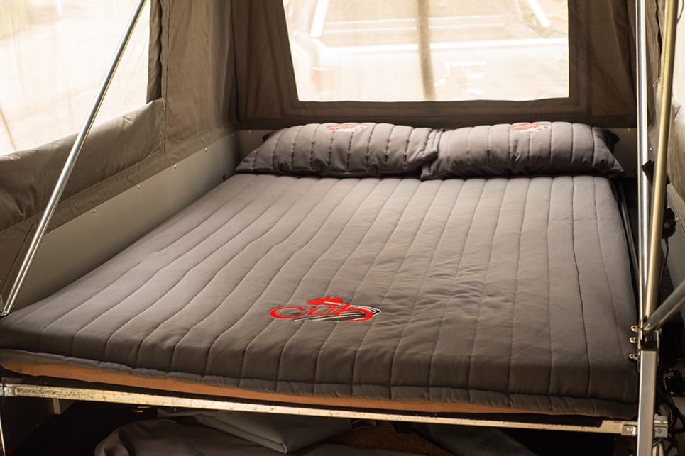 The bed is long, wide and comfortable, but can be upgraded if you prefer an inner-spring mattress. 