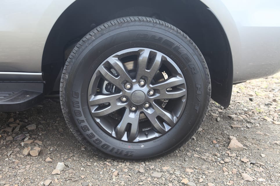 The Everest Basecamp has 18-inch alloy wheels.