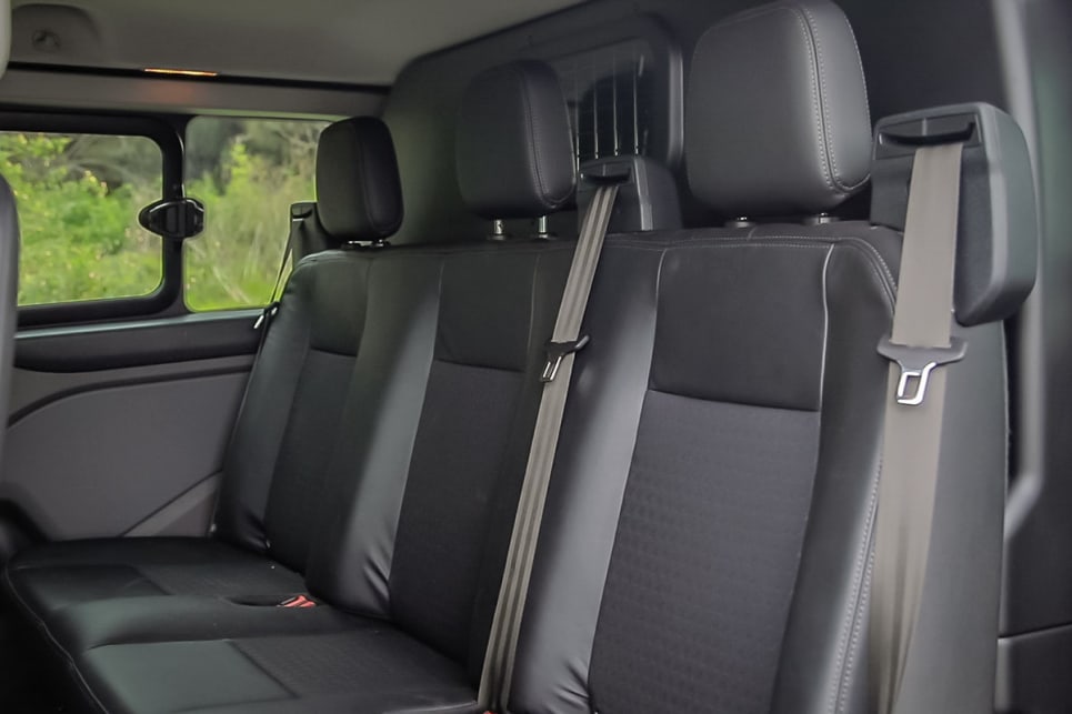 It’s a comfortable area for driver, front-seat passenger and back-seat passengers.