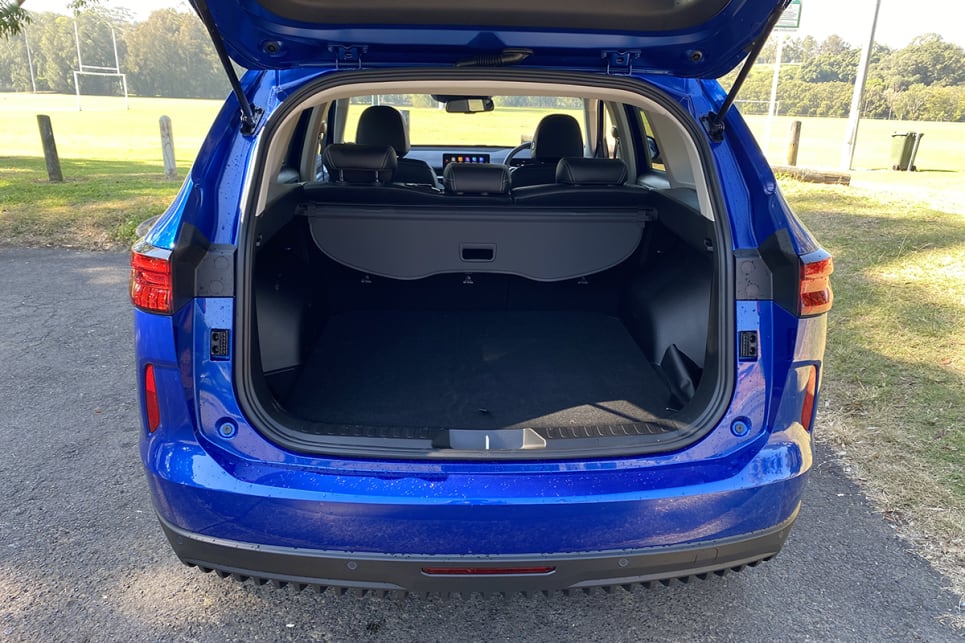 A 600-litre cargo capacity is big for the class.