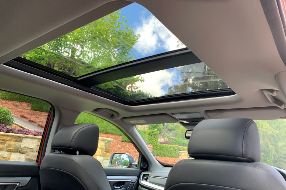 The VTI L7 features a large panoramic glass sunroof. VTi LX AWD pictured.