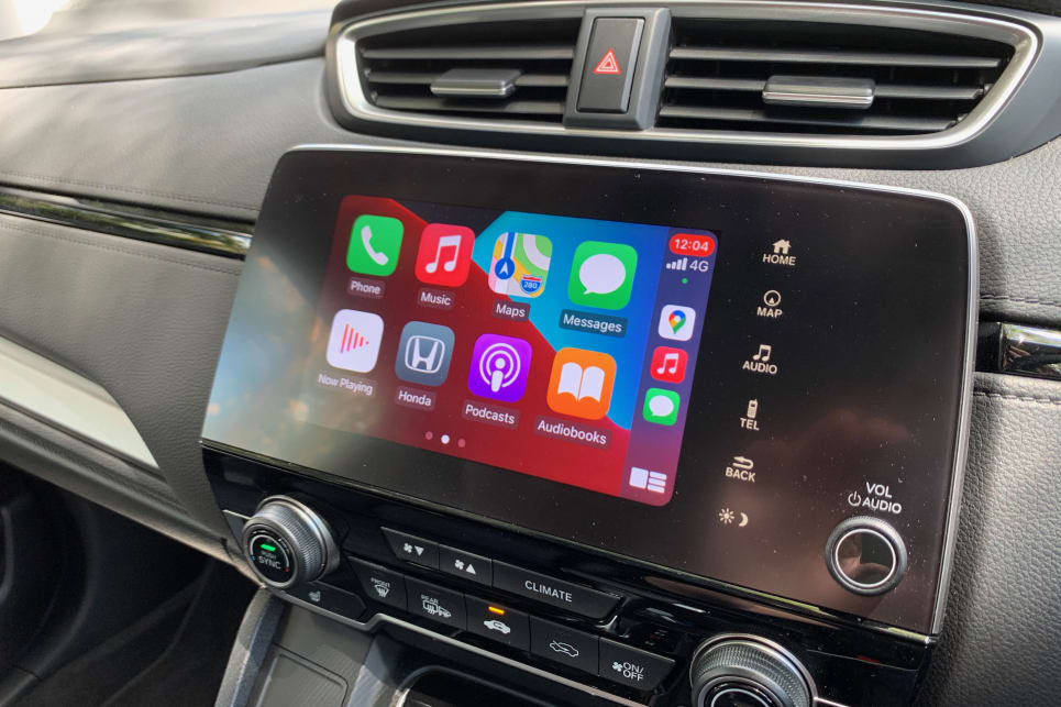 The CR-V has Apple Carplay and Android Auto.