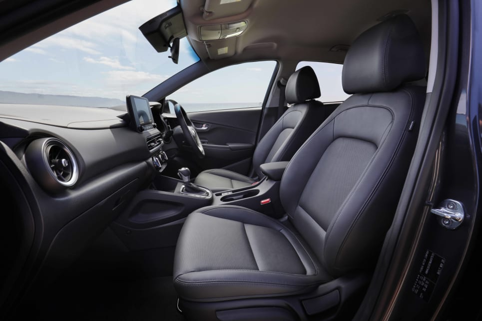 The Kona is neither the biggest nor smallest in terms of interior space (image: Active).