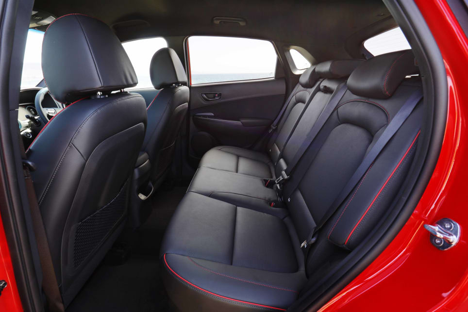 The Kona is neither the biggest nor smallest in terms of interior space (image: N Line Premium).