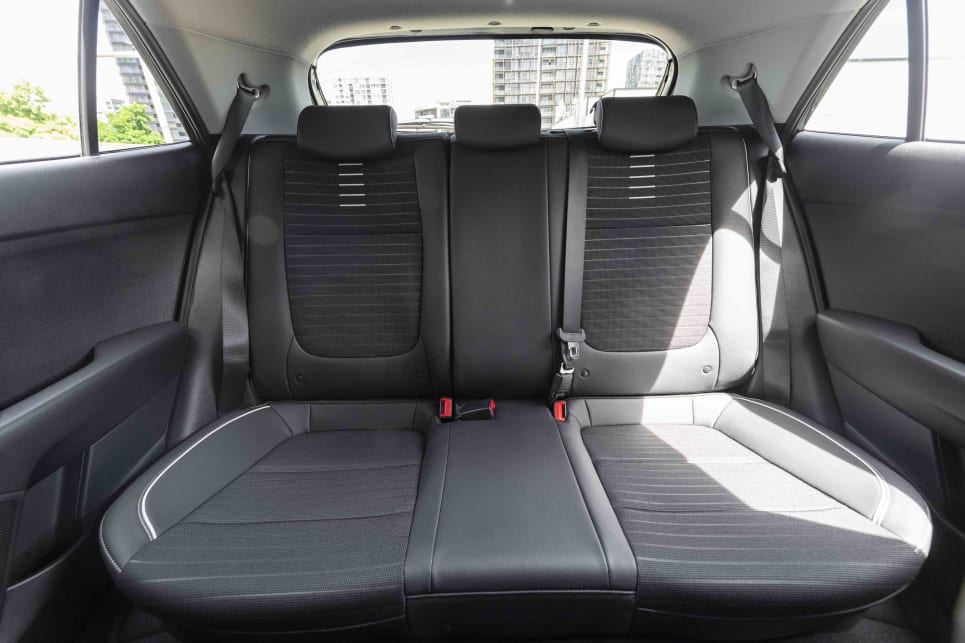Rear passengers benefit from a healthy amount of headroom in the Rio (image credit: Rob Cameriere).