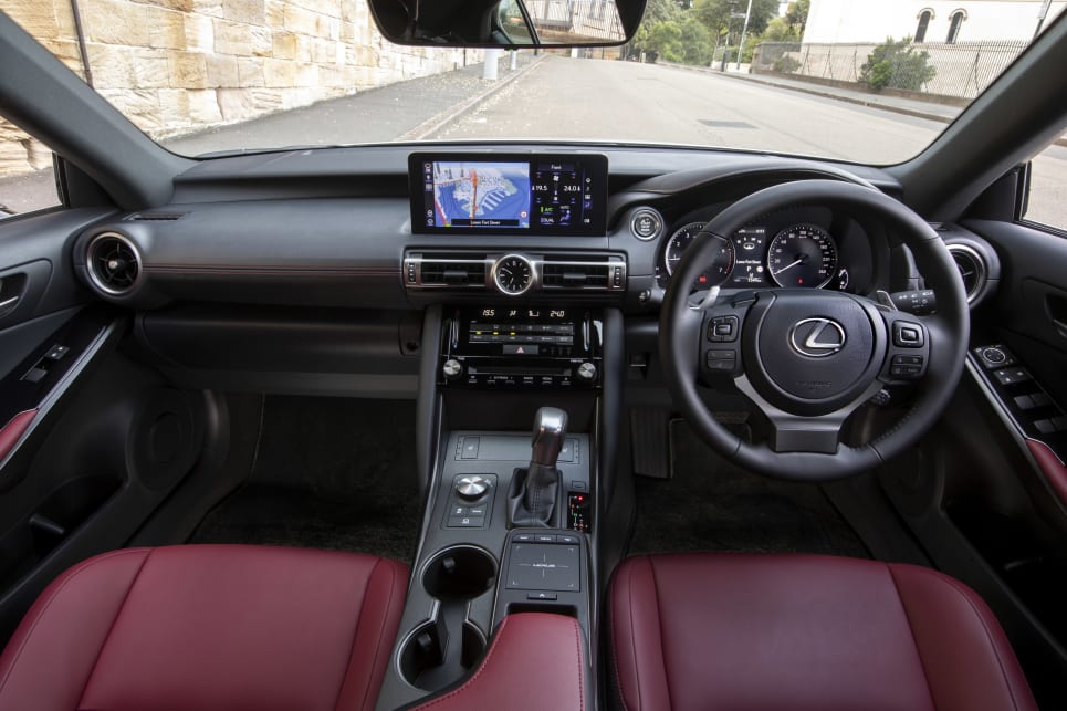 The interior design of the IS hasn’t changed dramatically.