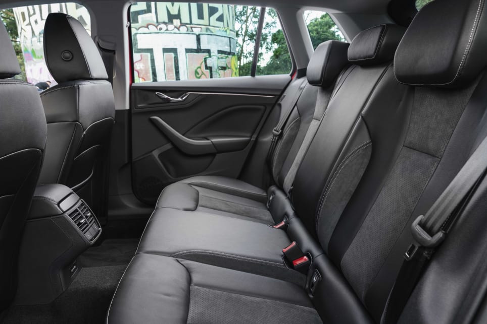 The Limited Edition Kamiq features leather seats.