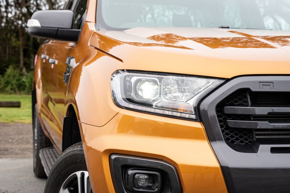 The Ford Ranger has Auto LED headlights (image credit: Tom White).