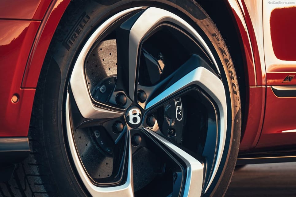The Bentayga S has big 22-inch wheels.