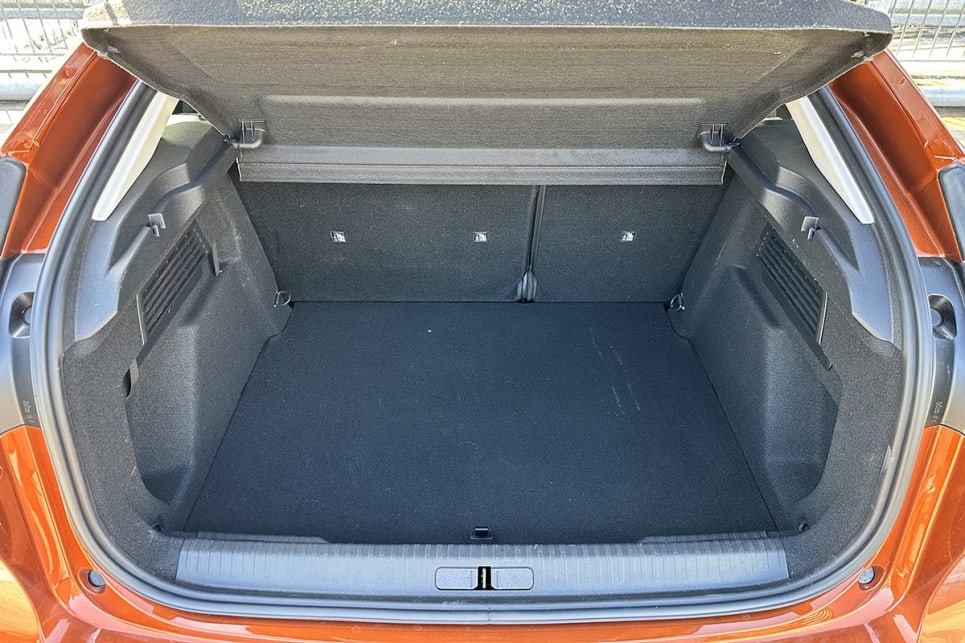 The boot has a capacity of 380L (VDA) when the second row is in use. (Image: Justin Hilliard)