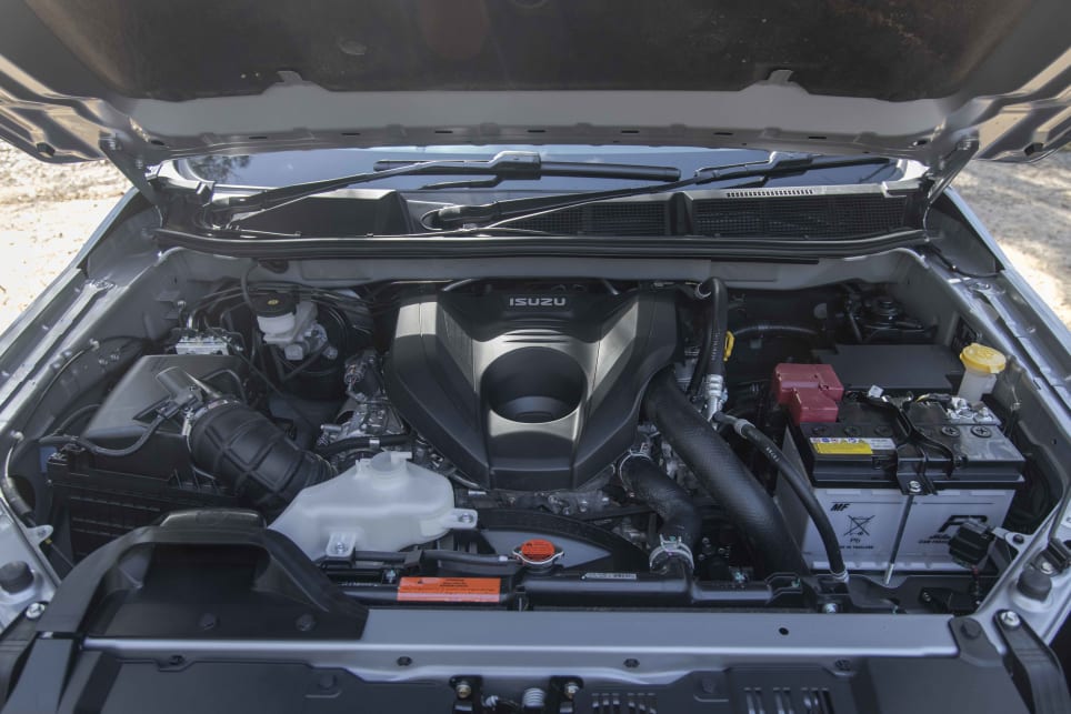 The new MU-X has Isuzu’s 4JJ3-TCX 3.0-litre, common-rail, four-cylinder, turbo-diesel engine (Image: Glen Sullivan).