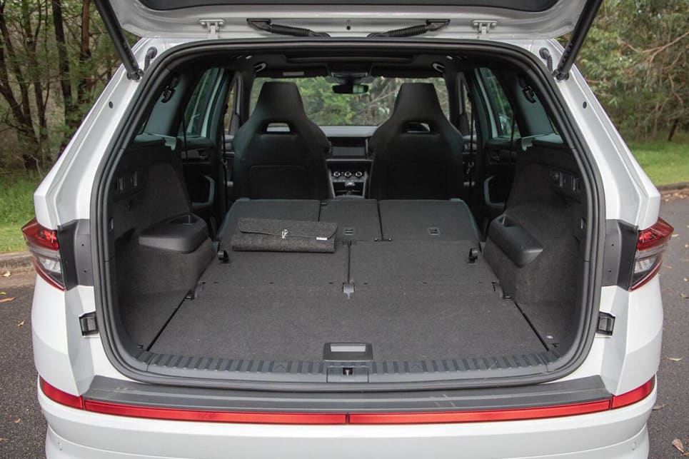 Need more space? You can also fold down the middle row for some extra room. (image: Sam Rawlings)