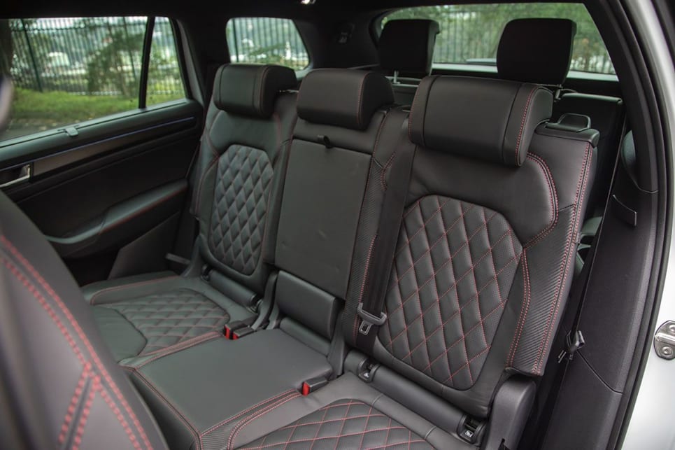 The middle row is spacious, even for taller adults. (image: Sam Rawlings)