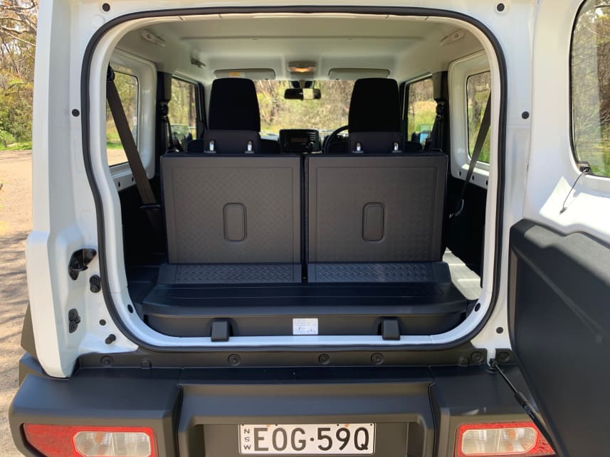 Cargo capacity is stated at just 85 litres with all four seats in play (Image: Matt Campbell).