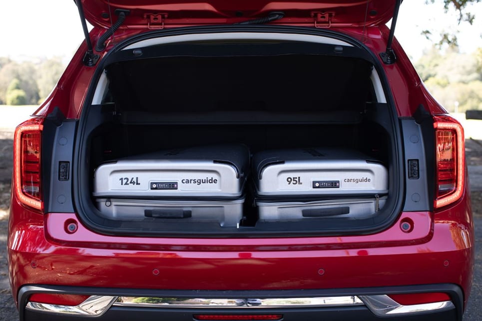 Two suitcases fit comfortably in the boot. (Lux variant pictured/image credit: Dean McCartney)