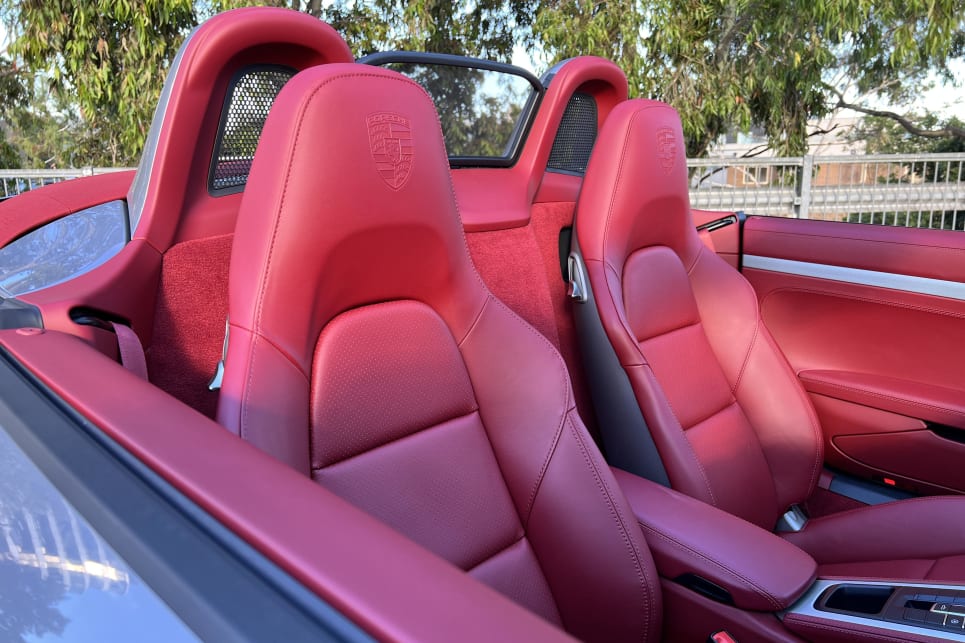 Inside, the 25 Years makes an even bigger statement with its full leather upholstery (Image: Justin Hilliard).