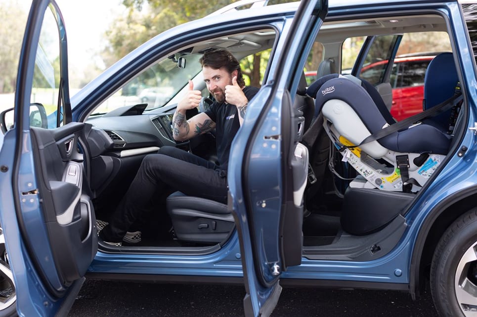The wide-opening doors make it easier to fit a baby seat. (image credit: Dean McCartney)