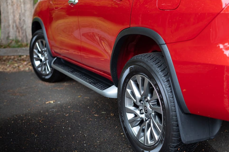 The Fortuner boasts 17-inch alloy wheels. 