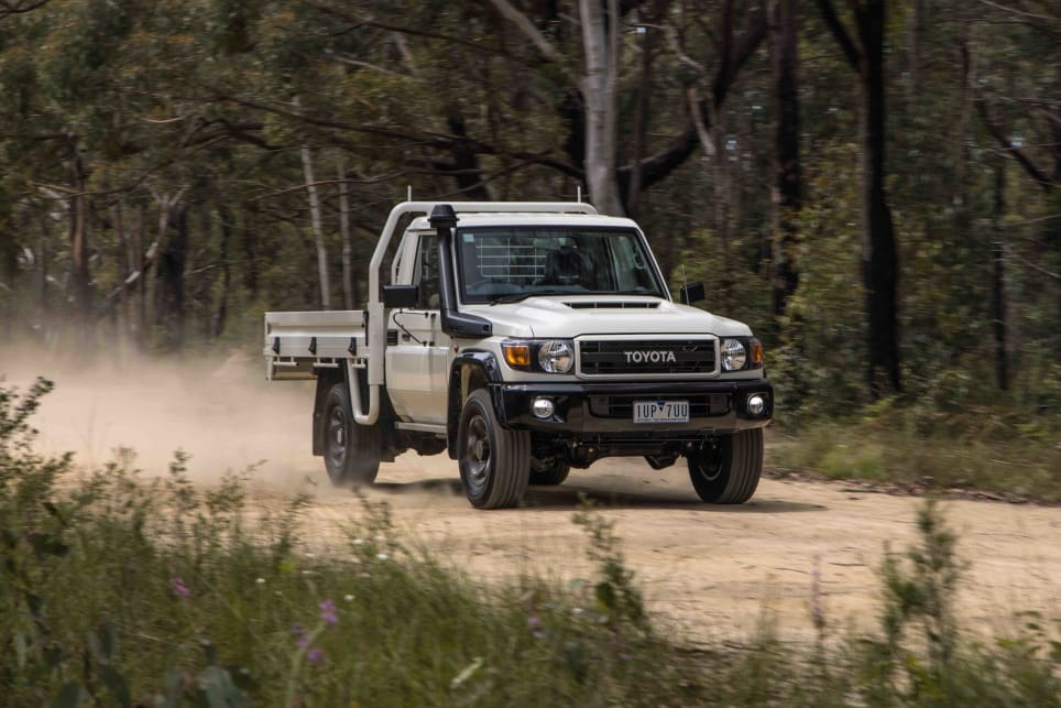 The LandCruiser 70 Series really is the master of its domain when you head off-road (Image: Glen Sullivan).