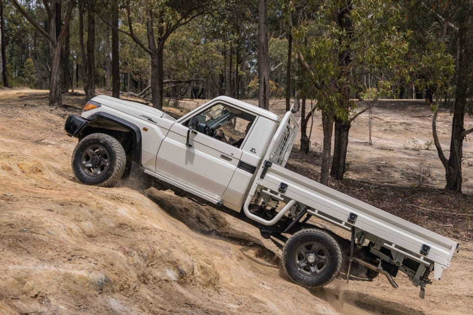 The LandCruiser 70 Series really is the master of its domain when you head off-road (Image: Glen Sullivan).