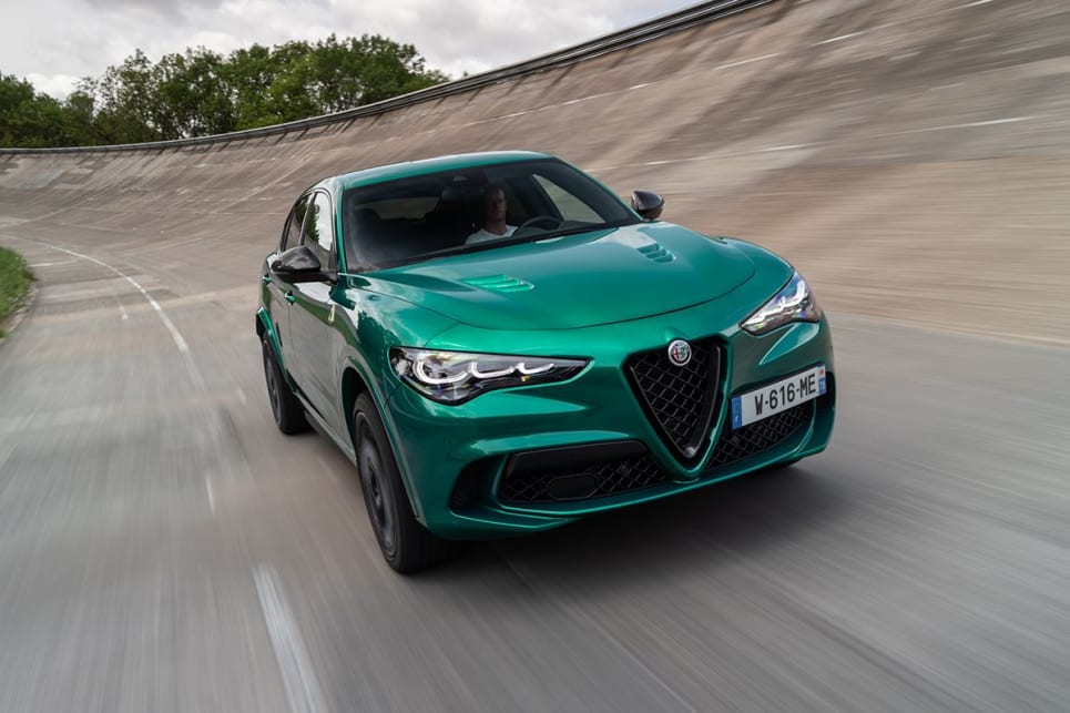 The 100th Anniversary special edition gets more power than the standard Stelvio Q. 