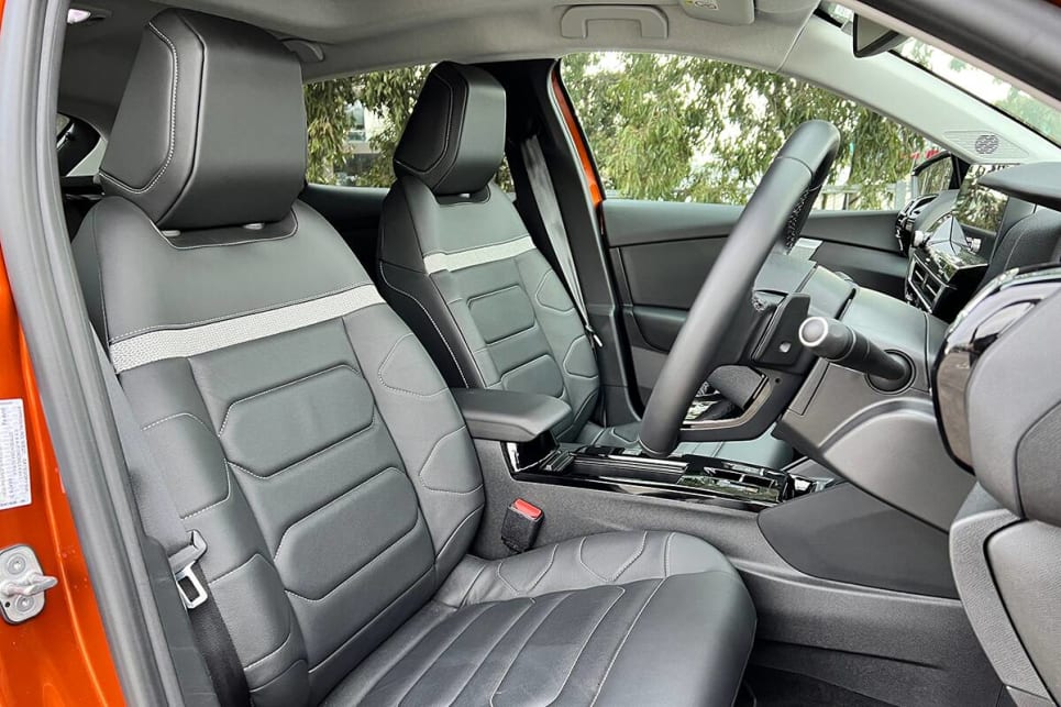 How many cars at this price point come with massaging front seats? (image: Justin Hilliard)