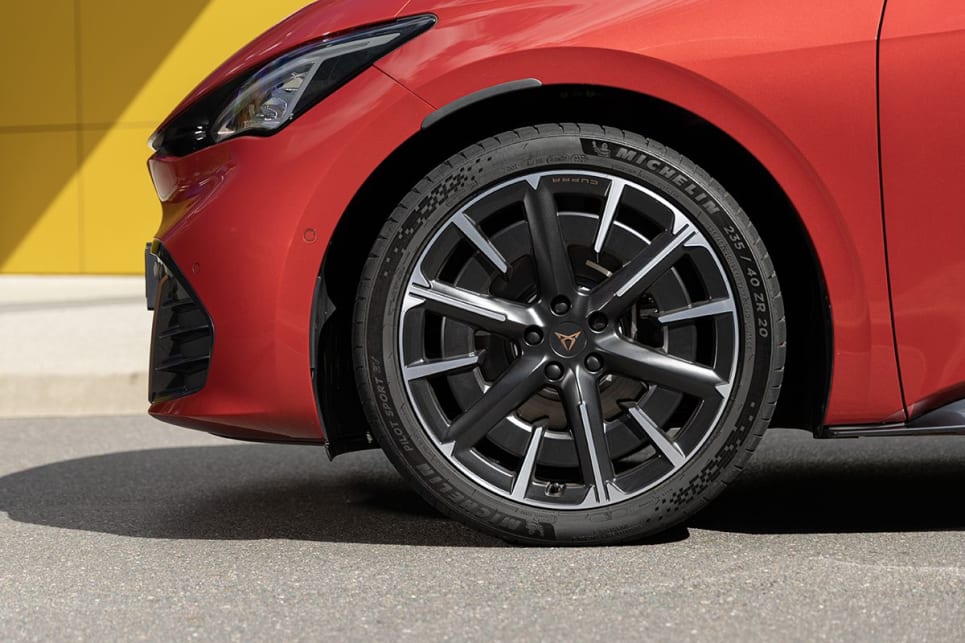 The performance package comes with 20-inch alloy wheels.