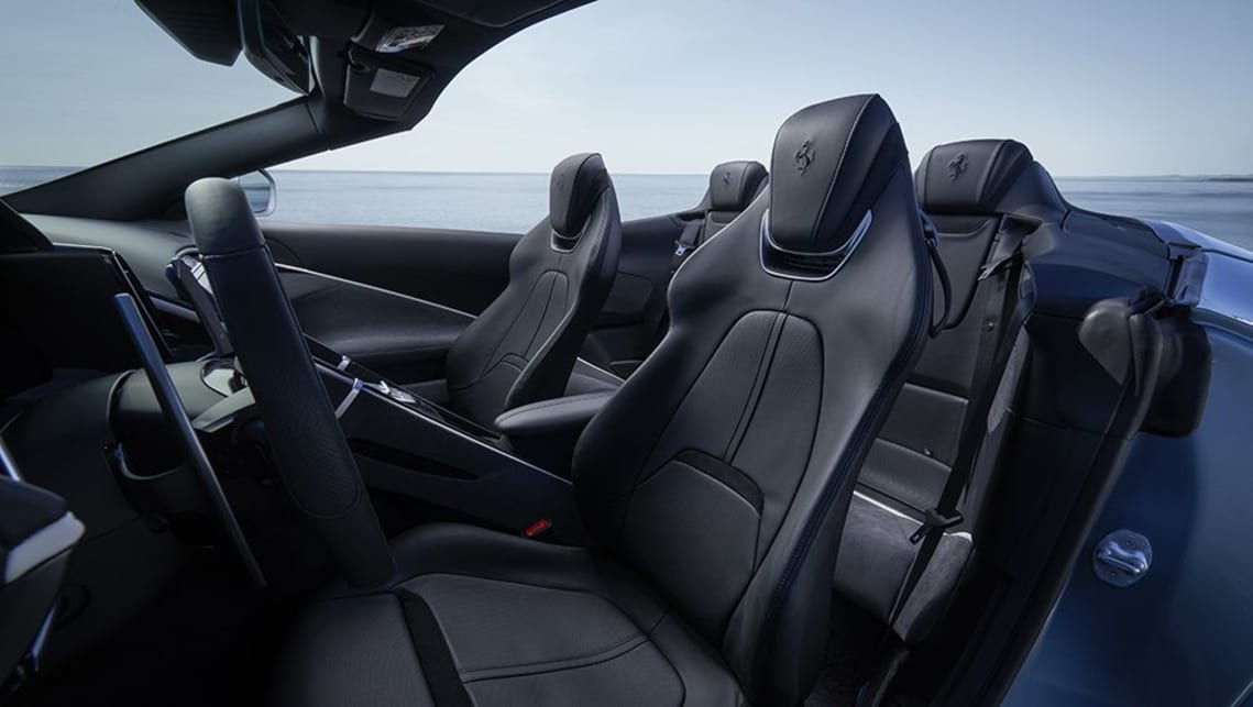 The Spider features a pair of tightly sculpted places behind the driver and front passenger.