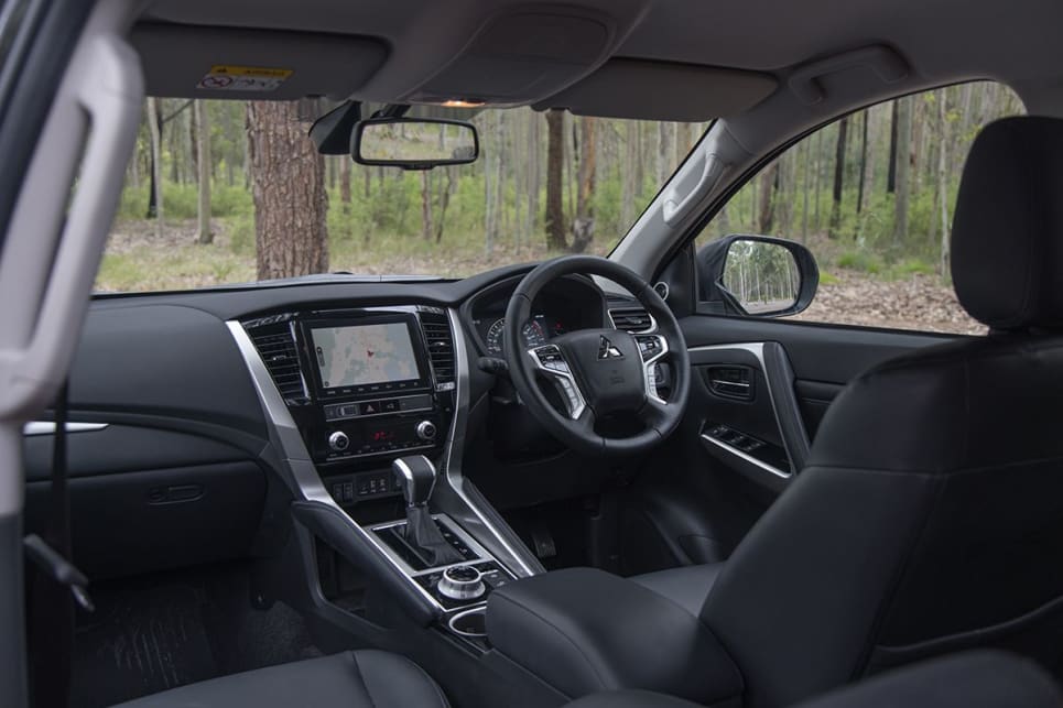 Upfront of the Pajero Sport is an 8.0-inch touchscreen multimedia system. (Image: Glen Sullivan)