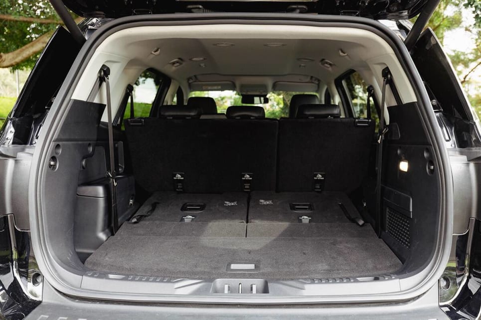 You get 1823 litre capacity with the second and third row folded down. (Image: Dean McCartney)
