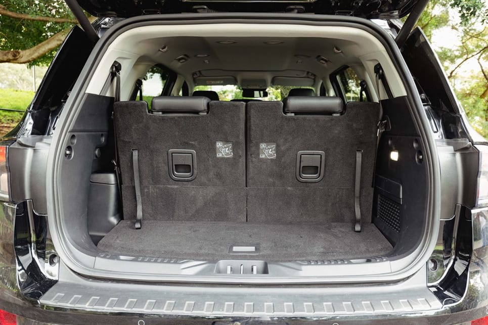 With all seven seats in use, boot capacity measures at 259 litres. (Image: Dean McCartney)