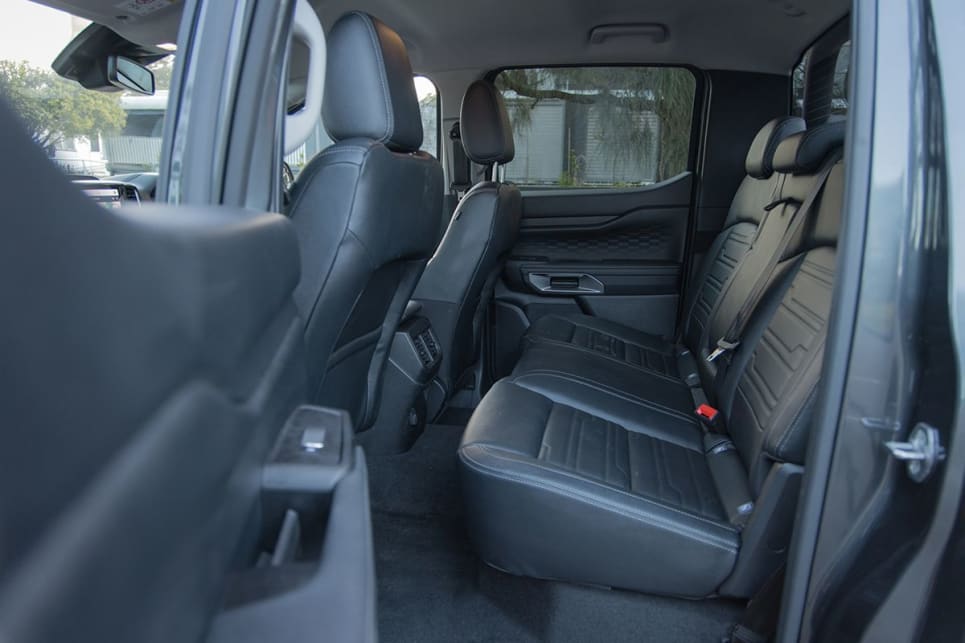 Back seat occupants will still be reasonably comfortable in everything but legroom. (image: Glen Sullivan)