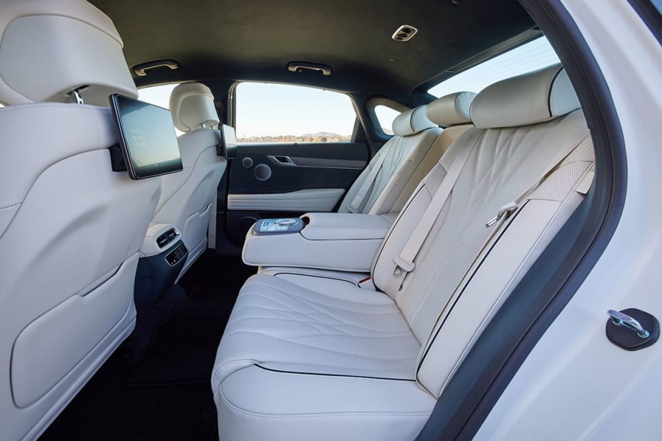 The plush bucket outboard seats provide exceptional comfort levels, but the centre seat is an afterthought.
