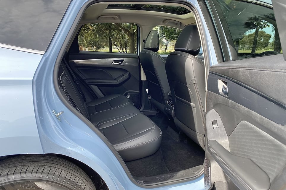 This is a five-seat, small SUV with excellent rear legroom, even for me at 191cm tall, sitting behind my driving position. (image: Richard Berry)